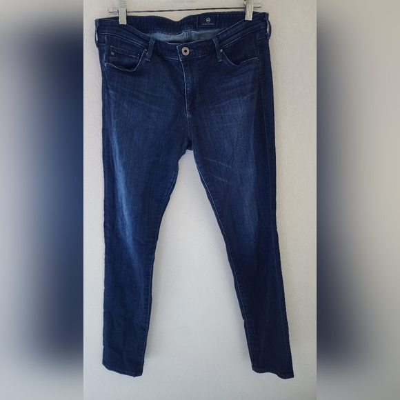 AG Women's The Legging Ankle Super Skinny Jeans Dark Blue Sz 32R - Picture 1 of 10